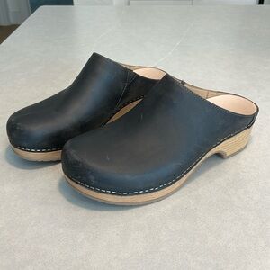 Never worn Dansko Black oiled mules. 38 (7.5-8)